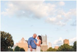 Summer Engagement Session at Point State Park and Roberto Clemente Bridge in Pittsburgh, PA by Madeline Jane Photography