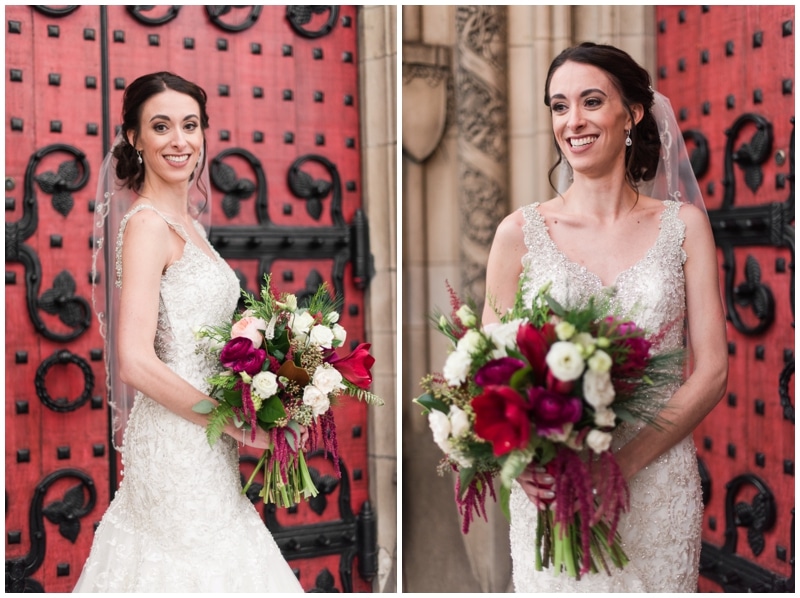 Heinz Chapel winter wedding in Pittsburgh, PA by Madeline Jane Photography
