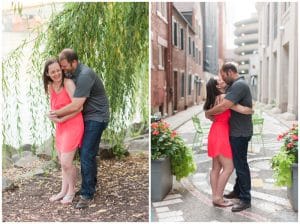 Downtown Pittsburgh engagement at sunset by Madeline Jane Photography