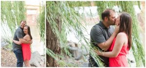 Downtown Pittsburgh engagement at sunset by Madeline Jane Photography