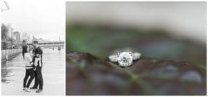 Downtown Pittsburgh engagement at sunset by Madeline Jane Photography