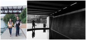 Downtown Pittsburgh engagement at sunset by Madeline Jane Photography