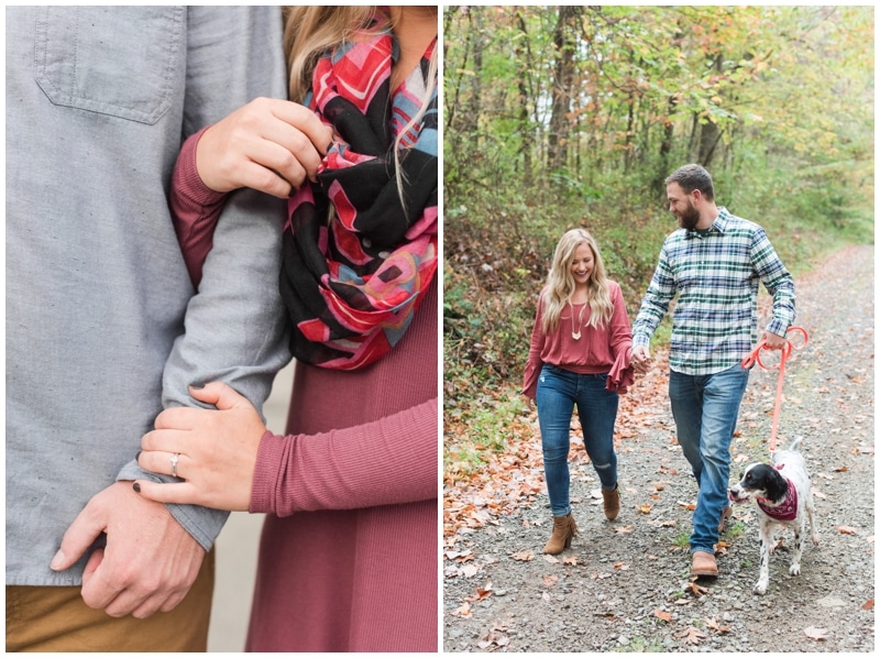 Fall engagement session on the Allegheny River by Madeline Jane Photography