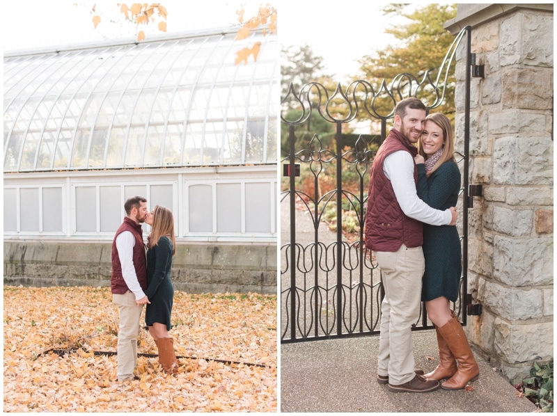 Fall Phipps Conservatory engagement session in Pittsburgh, PA by Madeline Jane Photography