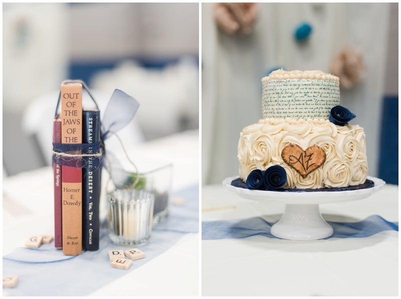 DIY literary themed wedding in Slippery Rock, PA. Images by Madeline Jane Photography.