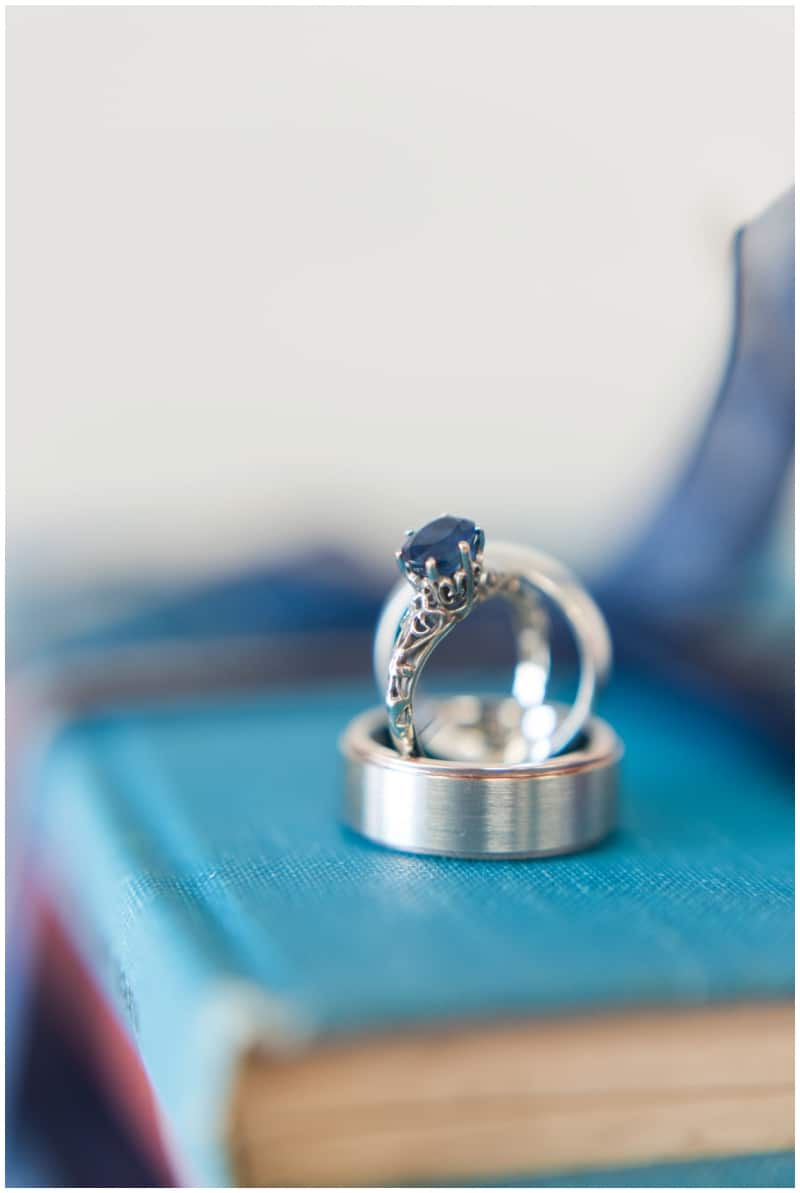 Sapphire engagement ring. Image by Madeline Jane Photography.