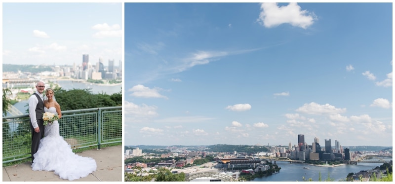 West End Overlook wedding portraits in Pittsburgh, PA by Madeline Jane Photography