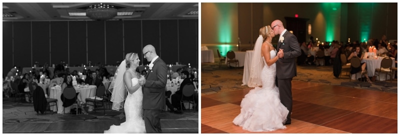 Sheraton Station Square Pittsburgh, PA wedding reception by Madeline Jane Photography