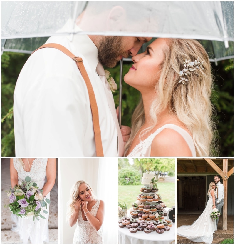 Rainy fall wedding day at the barn at Ever Thine in Fenelton, PA by Madeline Jane Photography