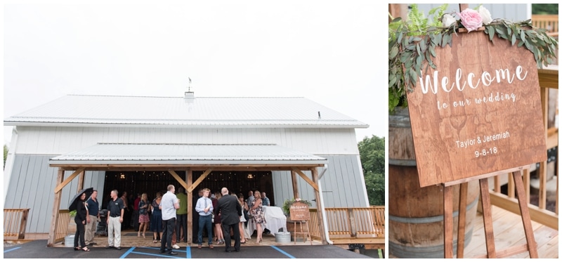 Rainy fall wedding day at the barn at Ever Thine in Fenelton, PA by Madeline Jane Photography