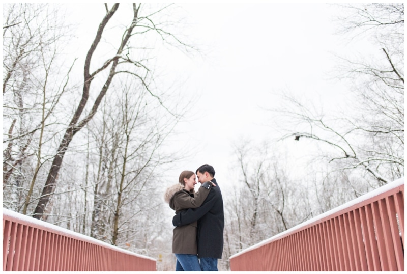 Wintery engagmenet session in Murrysville, PA by Madeline Jane Photography
