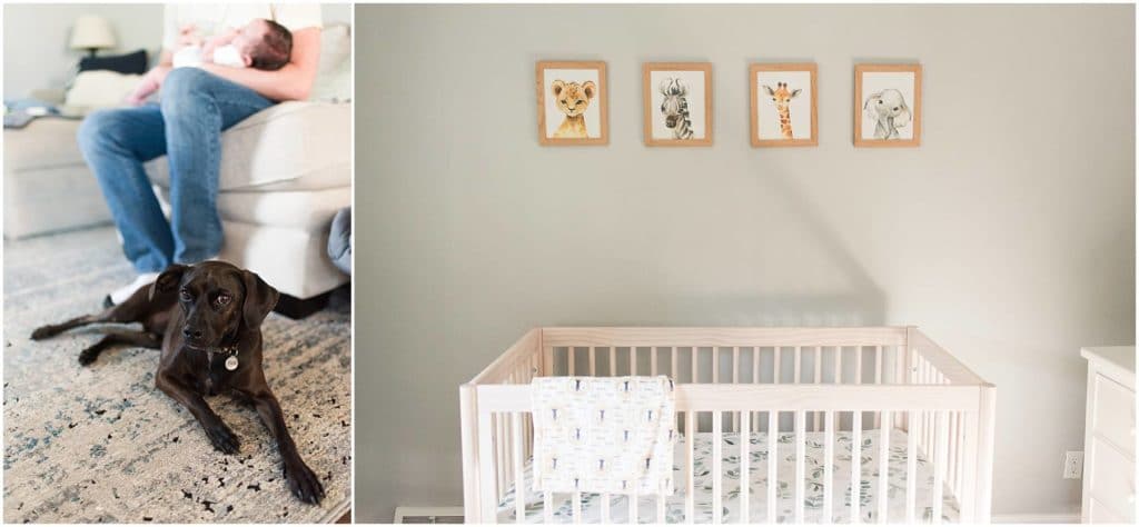 at home newborn session by Madeline Jane Photography