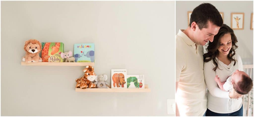 at home newborn session by Madeline Jane Photography