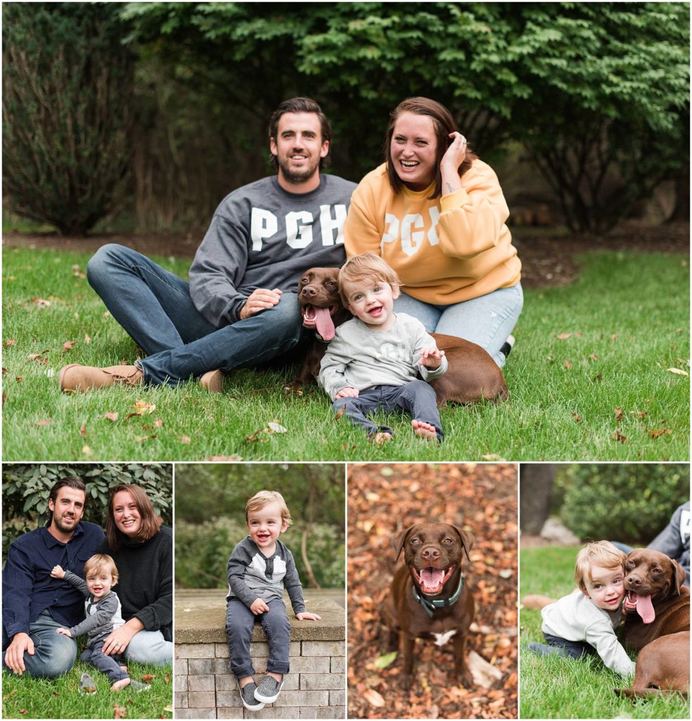 Pittsburgh backyard portrait session by Madeline Jane Photography