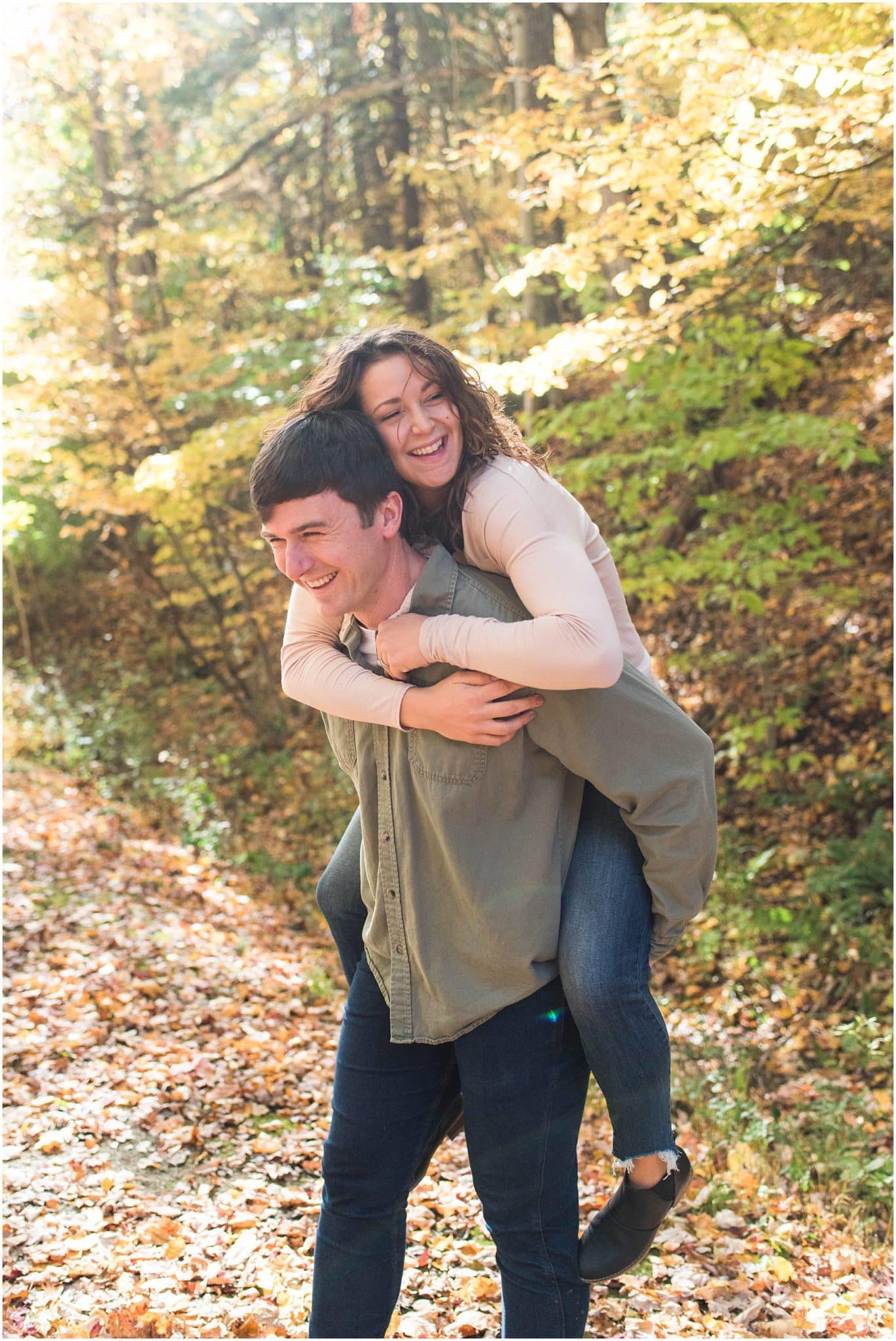 Fall engagement session with Madeline Jane Photography