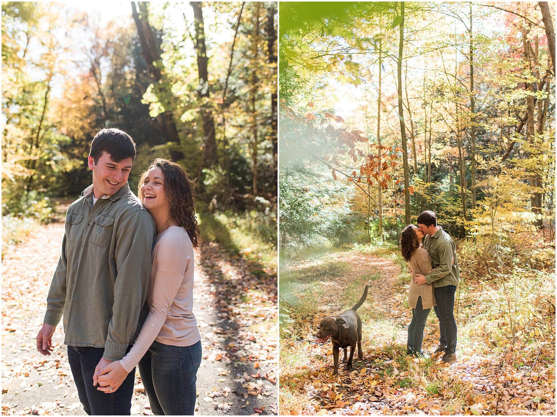 Fall engagement session with Madeline Jane Photography