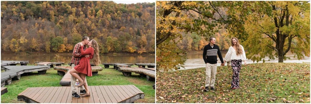 East Brady fall engagement session