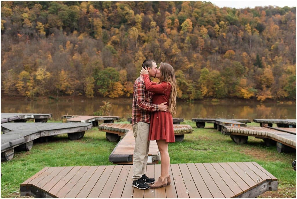 East Brady fall engagement session