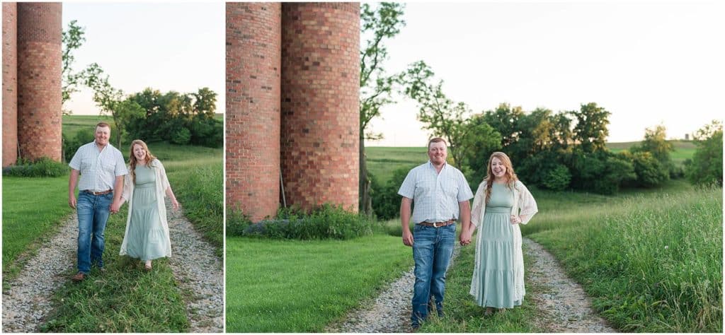 Zelienople sunset engagement session by Madeline Jane Photography