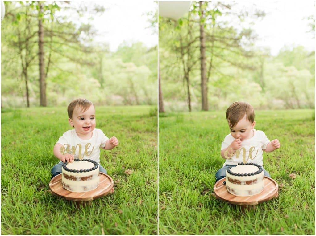 North park cake smash session with Madeline Jane Photography
